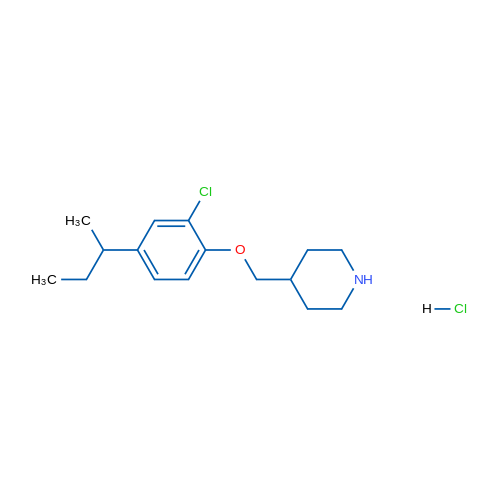 4-((4-(sec-Butyl)-2-chlorophenoxy)methyl)piperidine hydrochloride 1g