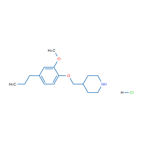 4-((2-Methoxy-4-propylphenoxy)methyl)piperidine hydrochloride 1g