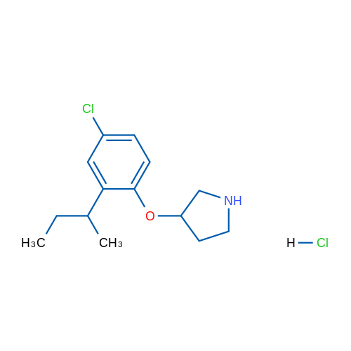 3-(2-(sec-Butyl)-4-chlorophenoxy)pyrrolidine hydrochloride 1g