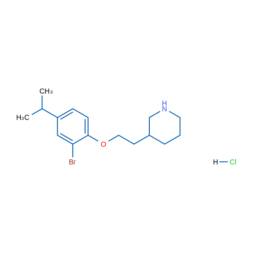 3-(2-(2-Bromo-4-isopropylphenoxy)ethyl)piperidine hydrochloride 1g