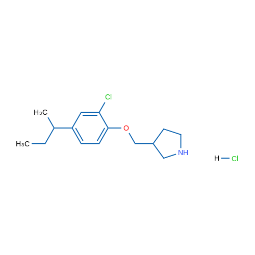 3-((4-(sec-Butyl)-2-chlorophenoxy)methyl)pyrrolidine hydrochloride 1g