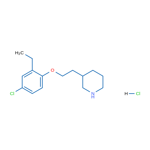 3-(2-(4-Chloro-2-ethylphenoxy)ethyl)piperidine hydrochloride 5g
