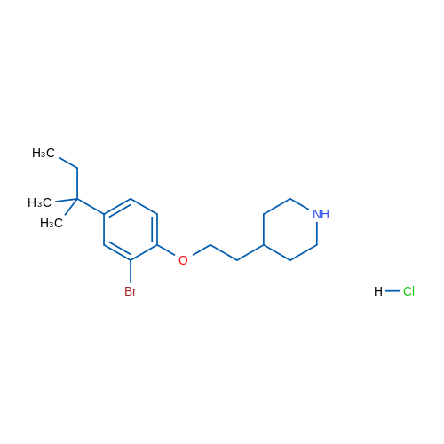4-(2-(2-Bromo-4-(tert-pentyl)phenoxy)ethyl)piperidine hydrochloride 1g