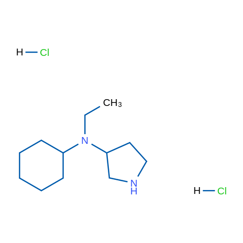N-Cyclohexyl-N-ethylpyrrolidin-3-amine dihydrochloride 1g
