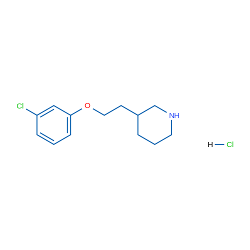 3-(2-(3-Chlorophenoxy)ethyl)piperidine hydrochloride 1g