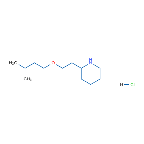 2-(2-(Isopentyloxy)ethyl)piperidine hydrochloride 5g