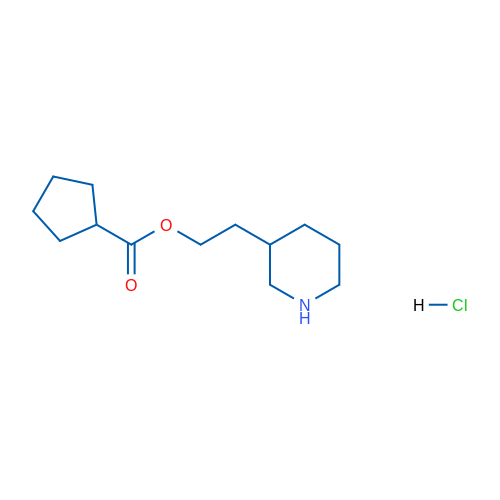 2-(Piperidin-3-yl)ethyl cyclopentanecarboxylate hydrochloride 1g