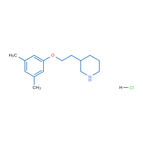 3-(2-(3,5-Dimethylphenoxy)ethyl)piperidine hydrochloride 5g