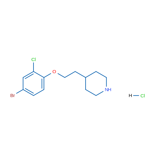 4-(2-(4-Bromo-2-chlorophenoxy)ethyl)piperidine hydrochloride 5g