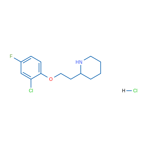 2-(2-(2-Chloro-4-fluorophenoxy)ethyl)piperidine hydrochloride 1g
