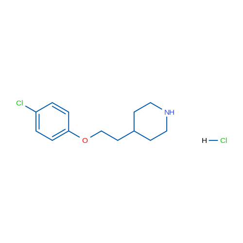 4-(2-(4-Chlorophenoxy)ethyl)piperidine hydrochloride 5g