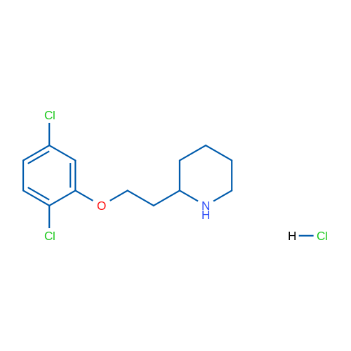 2-(2-(2,5-Dichlorophenoxy)ethyl)piperidine hydrochloride 5g
