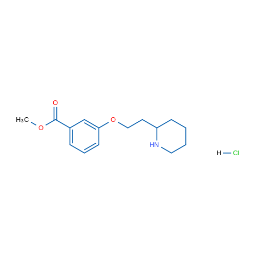 Methyl 3-(2-(piperidin-2-yl)ethoxy)benzoate hydrochloride 5g