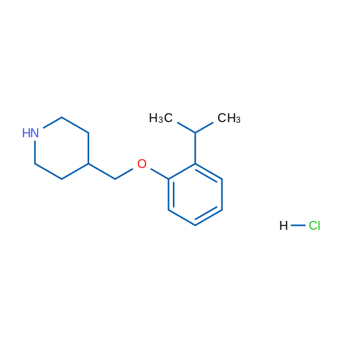 4-((2-Isopropylphenoxy)methyl)piperidine hydrochloride 5g