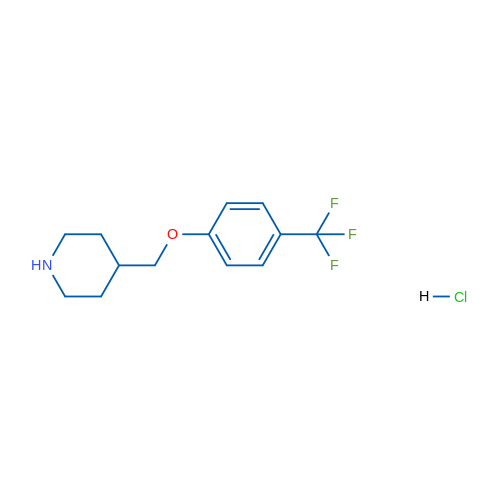 4-((4-(Trifluoromethyl)phenoxy)methyl)piperidine hydrochloride 5g
