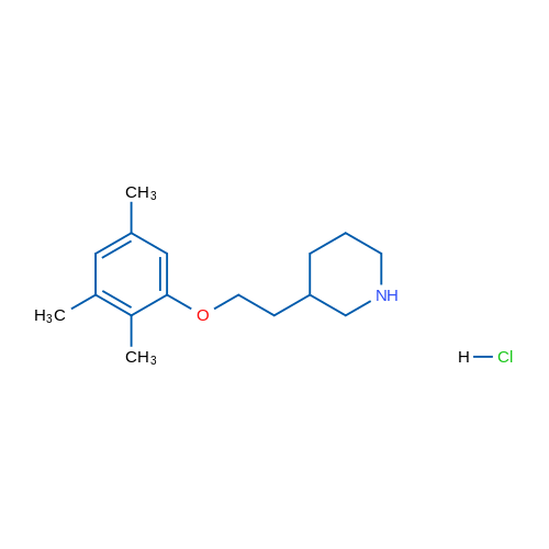 3-(2-(2,3,5-Trimethylphenoxy)ethyl)piperidine hydrochloride 1g