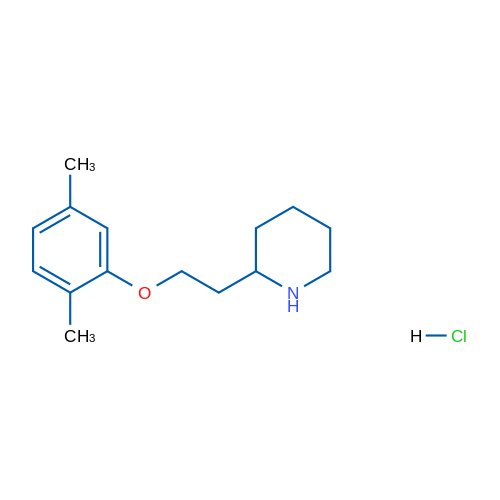 2-(2-(2,5-Dimethylphenoxy)ethyl)piperidine hydrochloride 1g