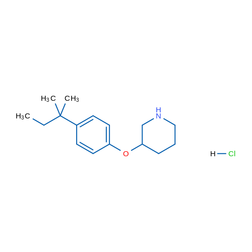 3-(4-(tert-Pentyl)phenoxy)piperidine hydrochloride 5g
