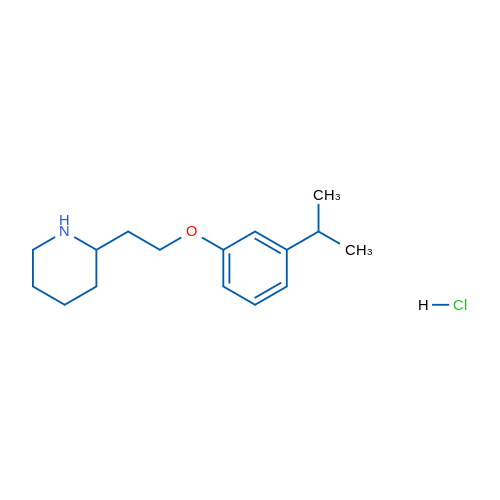 2-(2-(3-Isopropylphenoxy)ethyl)piperidine hydrochloride 5g