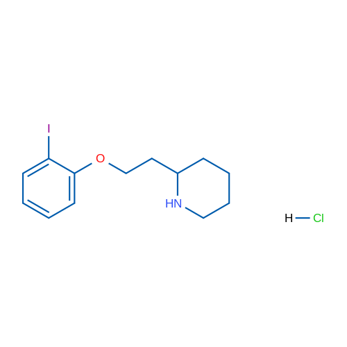 2-(2-(2-Iodophenoxy)ethyl)piperidine hydrochloride 1g