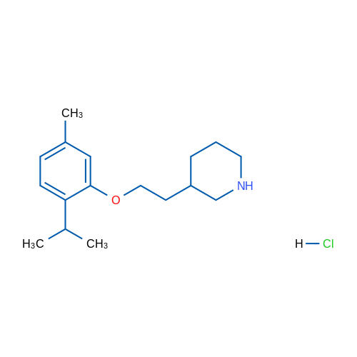 3-(2-(2-Isopropyl-5-methylphenoxy)ethyl)piperidine hydrochloride 1g