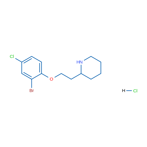 2-(2-(2-Bromo-4-chlorophenoxy)ethyl)piperidine hydrochloride 5g