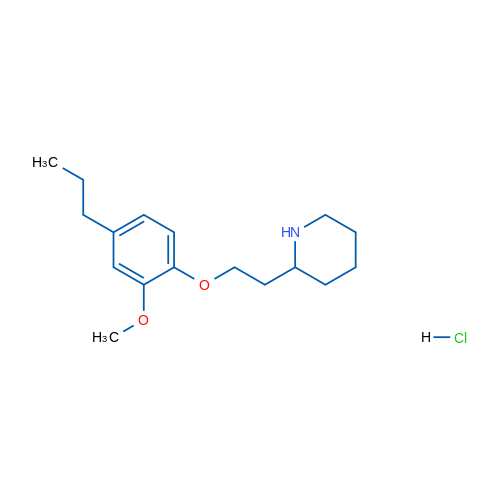 2-(2-(2-Methoxy-4-propylphenoxy)ethyl)piperidine hydrochloride 1g