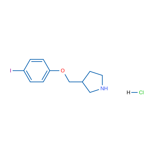 3-((4-Iodophenoxy)methyl)pyrrolidine hydrochloride 1g