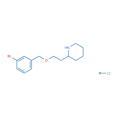 2-(2-((3-Bromobenzyl)oxy)ethyl)piperidine hydrochloride 5g