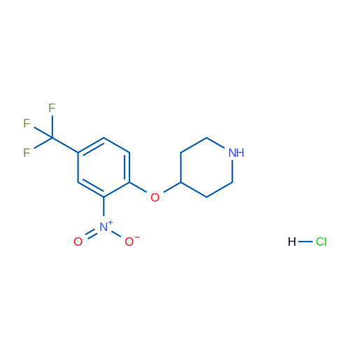 4-(2-Nitro-4-(trifluoromethyl)phenoxy)piperidine hydrochloride 1g