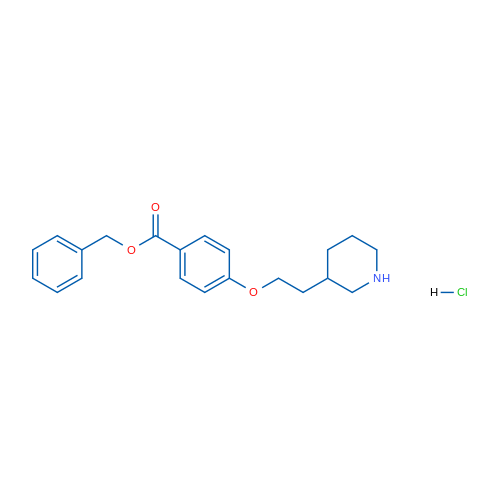 Benzyl 4-(2-(piperidin-3-yl)ethoxy)benzoate hydrochloride 5g