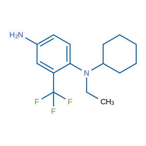 N1-Cyclohexyl-N1-ethyl-2-(trifluoromethyl)benzene-1,4-diamine 1g