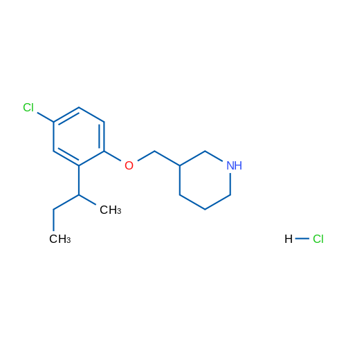 3-((2-(sec-Butyl)-4-chlorophenoxy)methyl)piperidine hydrochloride 5g