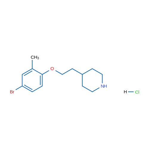 4-(2-(4-Bromo-2-methylphenoxy)ethyl)piperidine hydrochloride 1g