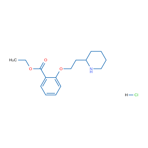 Ethyl 2-(2-(piperidin-2-yl)ethoxy)benzoate hydrochloride 5g