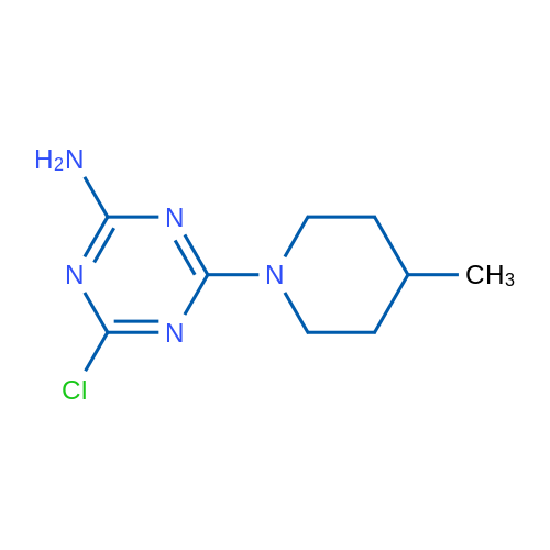 4-Chloro-6-(4-methylpiperidin-1-yl)-1,3,5-triazin-2-amine 5g