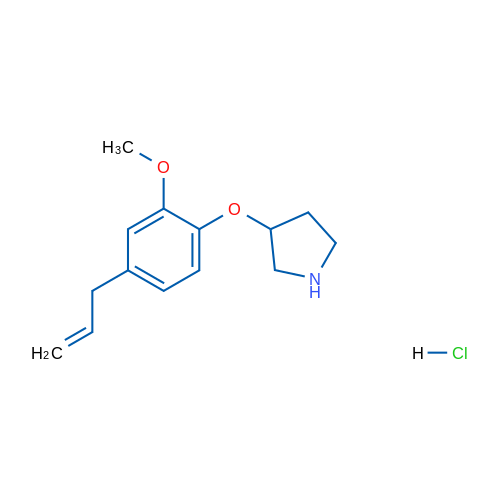3-(4-Allyl-2-methoxyphenoxy)pyrrolidine hydrochloride 1g