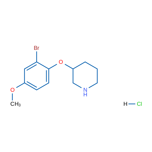 3-(2-Bromo-4-methoxyphenoxy)piperidine hydrochloride 5g