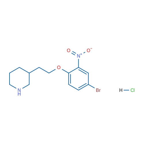 3-(2-(4-Bromo-2-nitrophenoxy)ethyl)piperidine hydrochloride 1g
