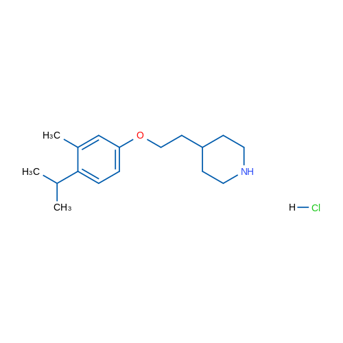 4-(2-(4-Isopropyl-3-methylphenoxy)ethyl)piperidine hydrochloride 1g