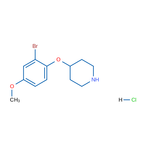 4-(2-Bromo-4-methoxyphenoxy)piperidine hydrochloride 5g