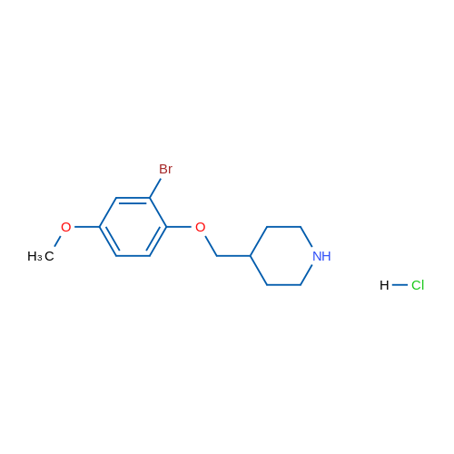 4-((2-Bromo-4-methoxyphenoxy)methyl)piperidine hydrochloride 1g