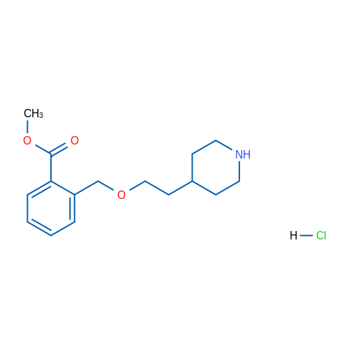 Methyl 2-((2-(piperidin-4-yl)ethoxy)methyl)benzoate hydrochloride 1g