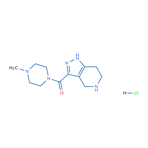 (4-Methylpiperazin-1-yl)(4,5,6,7-tetrahydro-1H-pyrazolo[4,3-c]pyridin-3-yl)methanone hydrochloride 5g