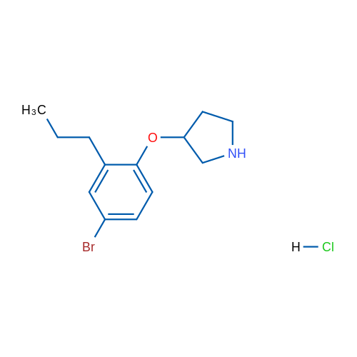 3-(4-Bromo-2-propylphenoxy)pyrrolidine hydrochloride 5g