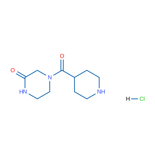 4-(Piperidine-4-carbonyl)piperazin-2-one hydrochloride 1g