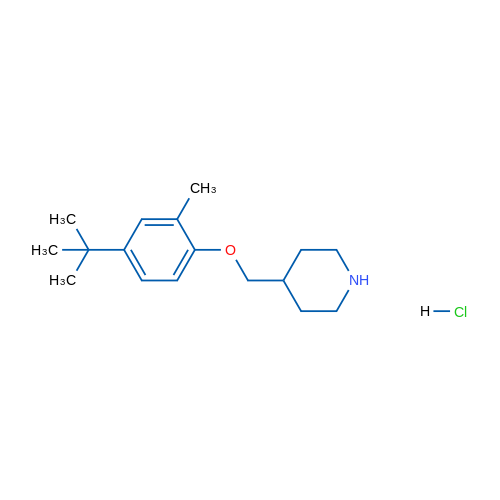 4-((4-(tert-Butyl)-2-methylphenoxy)methyl)piperidine hydrochloride 1g