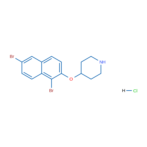 4-((1,6-Dibromonaphthalen-2-yl)oxy)piperidine hydrochloride 5g