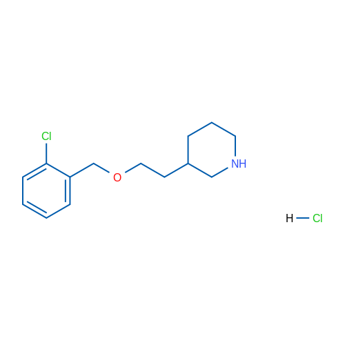 3-(2-((2-Chlorobenzyl)oxy)ethyl)piperidine hydrochloride 1g