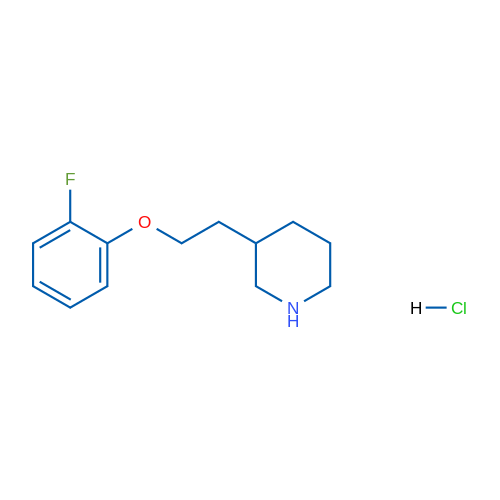 3-(2-(2-Fluorophenoxy)ethyl)piperidine hydrochloride 1g